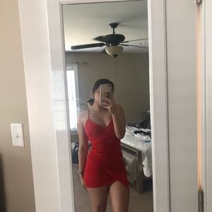 Red homecoming dress
